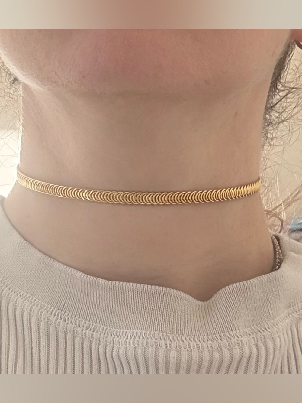 KJL Gold-Tone Link Choker Necklace - Elegant Women's Jewelry
